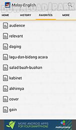 malay<>english dictionary