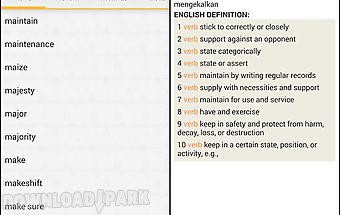 Malay<>english dictionary