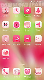minty pink hola theme
