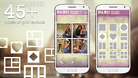 paris photo collage frames