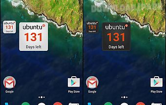 Ubuntu countdown widget