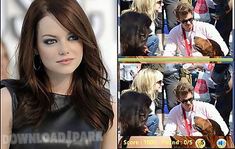 Emma stone find differences game..