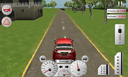 modern car driver 3d