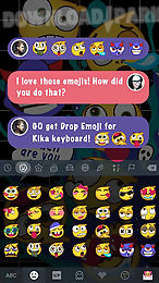 kika keyboard drop emoji pro