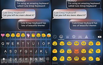 Smile emoji keyboard theme