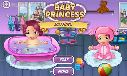 baby princess bathing