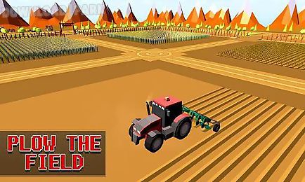 blocky plow farming harvester 2