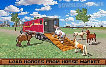 Horse stunts transporter truck
