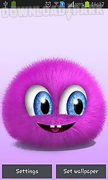 pink fluffy ball