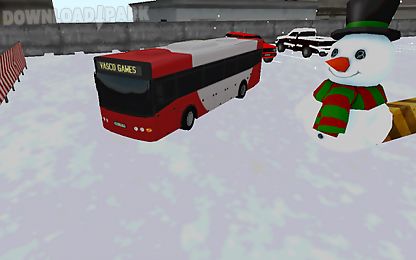 bus winter parking - 3d game