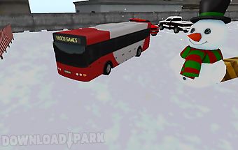Bus winter parking - 3d game