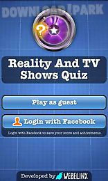 reality and tv shows quiz free