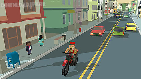 moto rider 3d: blocky city 17