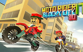 Moto rider 3d: blocky city 17