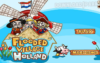 Flooded village holland