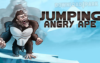 Jumping angry ape