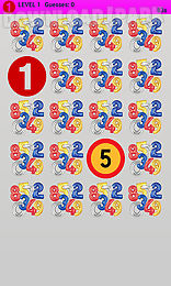 1-2-3 numbers match-up game