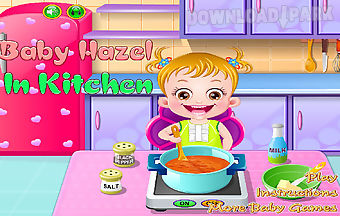 Baby hazel in kitchen