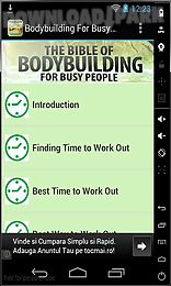 bodybuilding for busy people