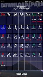 kalender hijri pasaran