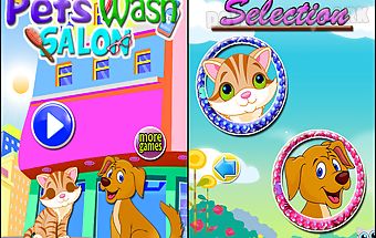 Pets wash salon girls games