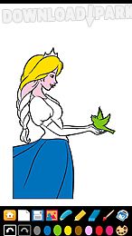 princess coloring game