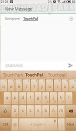 touchpal natural wood theme