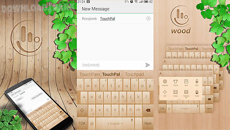 touchpal natural wood theme