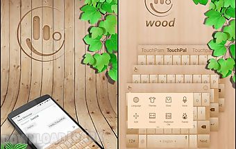 Touchpal natural wood theme