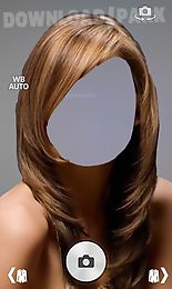 woman hair style photo montage