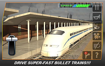 Bullet train subway station 3d
