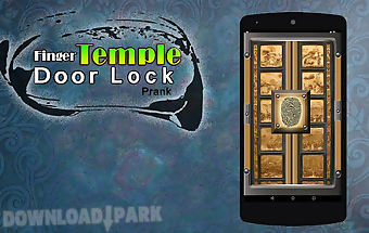 Finger temple door lock prank