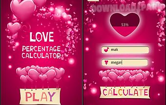 Love percentage calculator