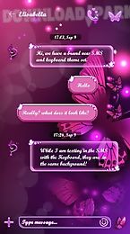 (free) go sms butterfly theme