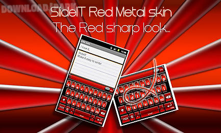 slideit red metal skin