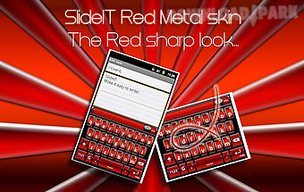 Slideit red metal skin