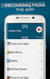 infinity play screen recorder