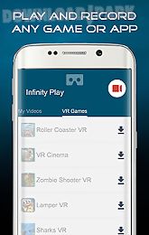 infinity play screen recorder